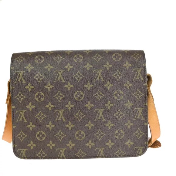 LOUIS VUITTON Cartouchiere GM Shoulder Bag Monogram Leather Brown - Picture 6 of 7